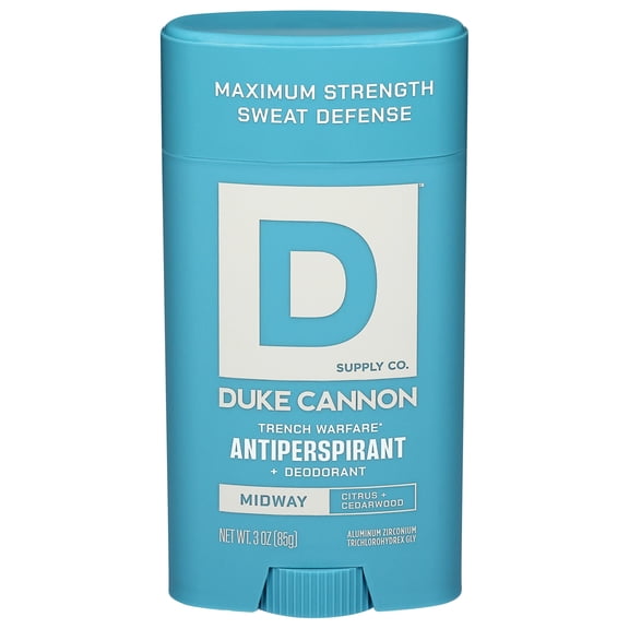 Duke Cannon Trench Warfare Men's Antiperspirant Deodorant Stick, Midway Scent, 3 oz
