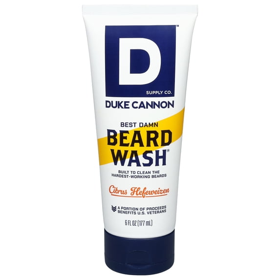 Duke Cannon Supply Co. Best Damn Beard Wash for Men, Citrus Hefeweizen, 6 fl oz