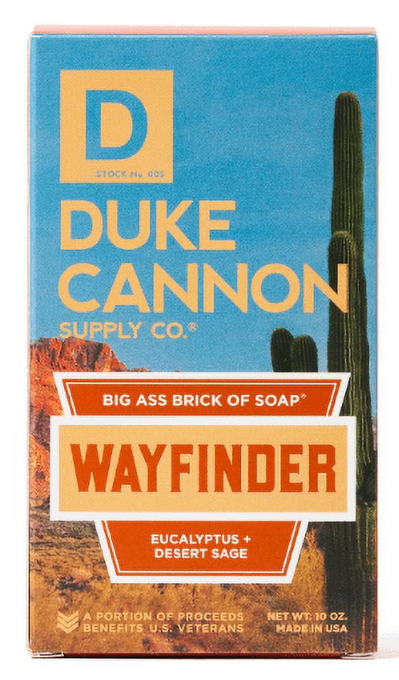 Duke Cannon Big Ass Brick of Soap - Wayfinder - Eucalyptus & Desert Sage Scent, 10 oz