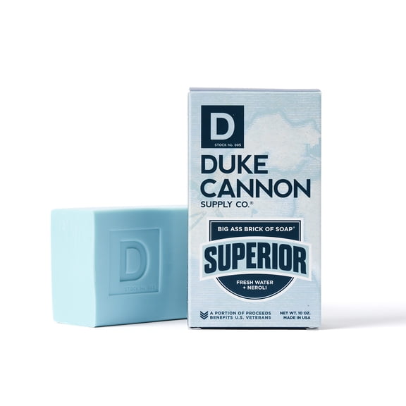 Duke Cannon Big Ass Brick of Soap for Men, Superior, 10 oz Bar Soap