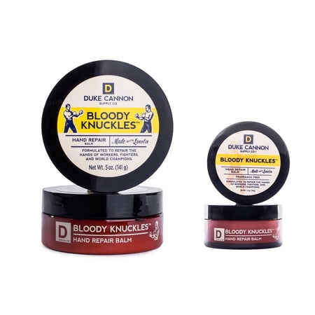 Duke Cannon Bloody Knuckles Value Pack (5 Ounce & 1.4 Ounce) Hand Cream Moisturizer