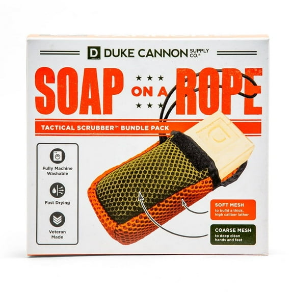 Duke Cannon Buffalo Trace Bar Soap & Tactical Scrubber Bundle Pack