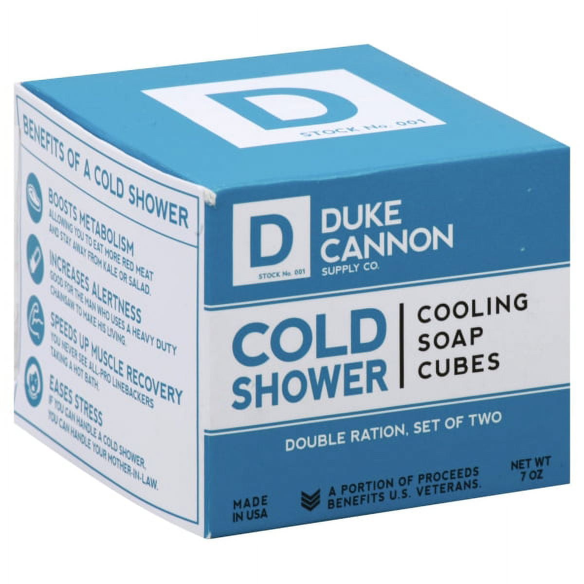 Duke Cannon Cold Shower Cooling Soap Cubes 7 Ounce for sale online
