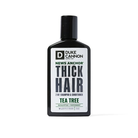 Duke Cannon - News Anchor Hair Wash Tea Tree Formula 2-in-1 Shampoo and Conditioner - Clear