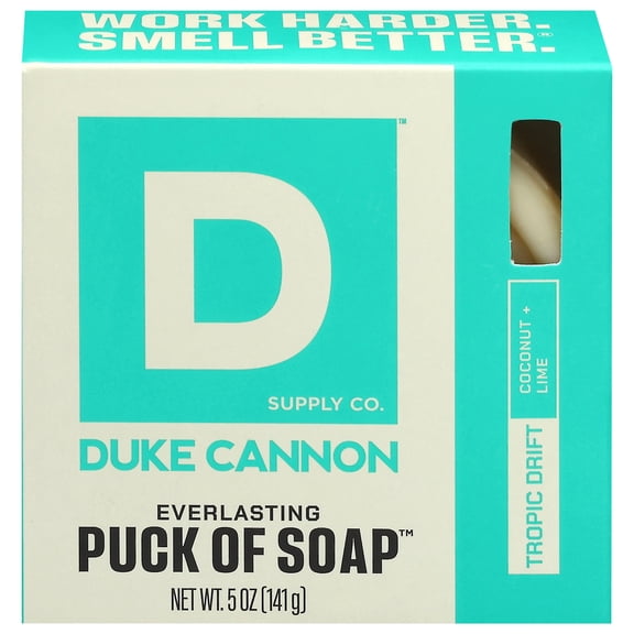 Duke Cannon Everlasting Puck of Soap for Men, Tropic Drift, 5 oz Soap Puck