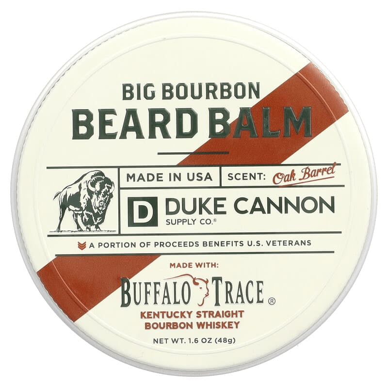 Duke Cannon Supply Co., Big Bourbon Beard Balm, Oak Barrel , 1.6 oz