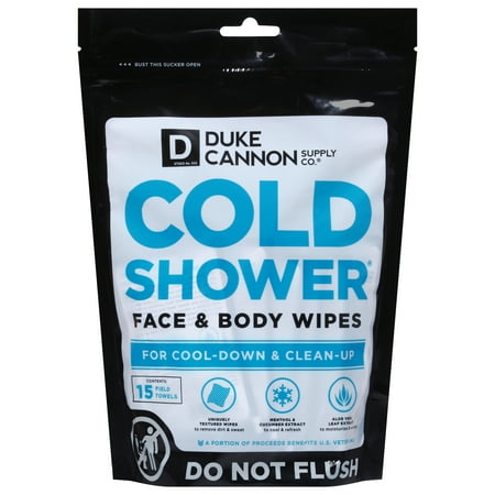 Duke Cannon - Cold Shower Cooling Field Towels (15-Pack) - White