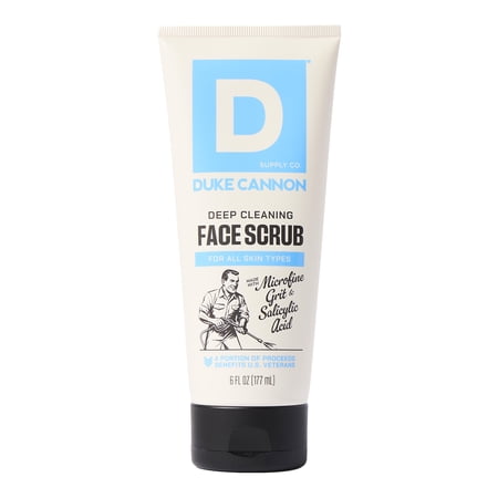 Duke Cannon Supply Co. Deep Cleaning Face Scrub for Men, 6 fl oz
