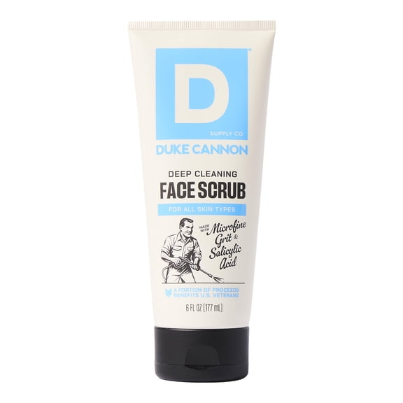 Duke Cannon Supply Co. Deep Cleaning Face Scrub for Men, 6 fl oz