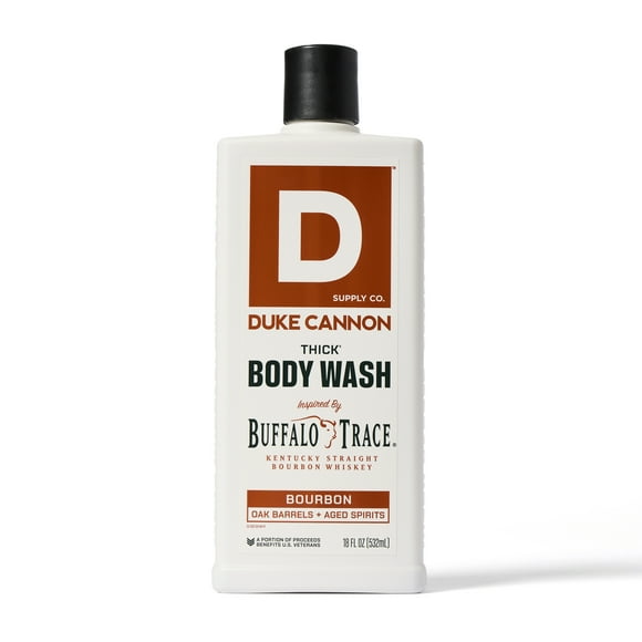 Duke Cannon Supply Co. Thick Bourbon/Oak Barrels + Aged Spirits Body Wash 18 fl oz