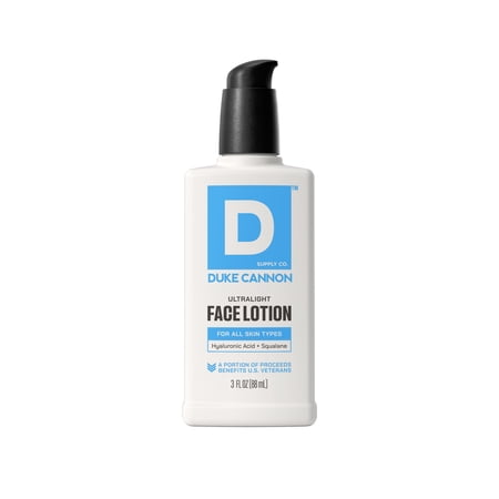 Duke Cannon Supply Co. Ultralight Face Lotion for Men, 3 fl oz