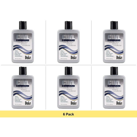 Duke Curl Command Leave In Conditioner, 7.6 oz - 6 Pack Bundle