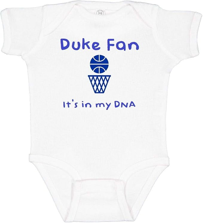 Duke Fan It's in My DNA Fan Baby Bodysuit (18 Months, Short Sleeve)