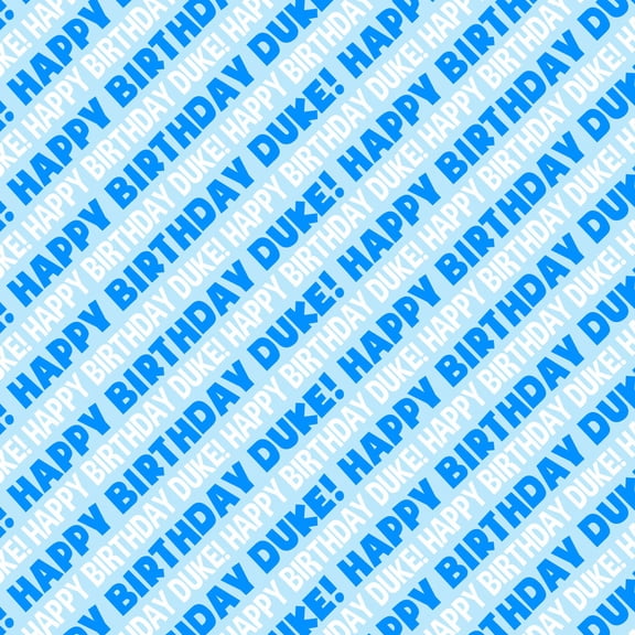 Duke Happy Birthday Premium Gift Wrap Wrapping Paper Roll