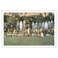 thumbnail image 1 of Duke Kahanamoku and Surfing Friends - From an Original Hand Colored Photograph by Deanna Benatovich c.1930s - Fine Art Matte Paper Print (Unframed) 30x44in, 1 of 4