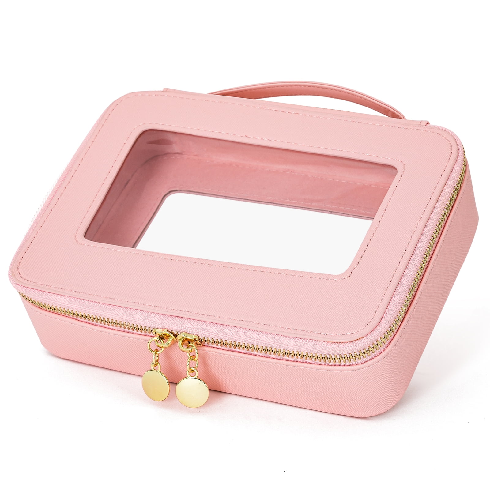 Wholesale Makeup Bags Travel Organizer Makeup Bag Pvc Pu Clear Pouch Bulk  Transparent Pink White Cosmetic