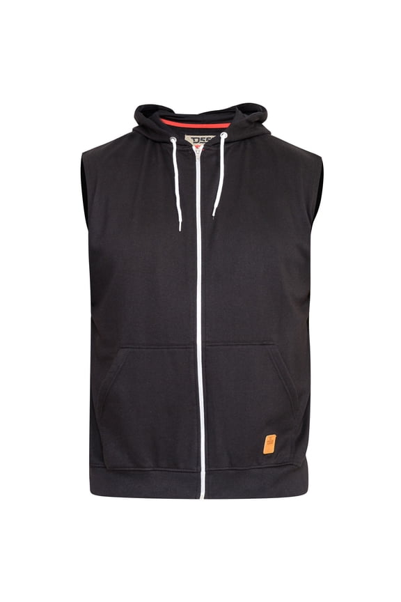 Mens D555 Blake Kingsize Sleeveless Full Zip Hoodie