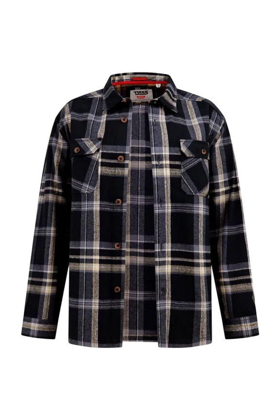 Mens D555 Falkirk Checked Kingsize Shirt Jacket