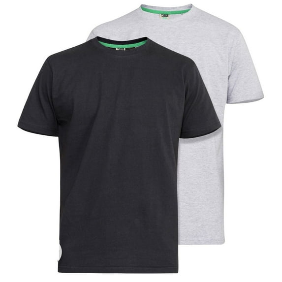 Duke Mens D555 Fenton Kingsize T-Shirt (Pack of 2)