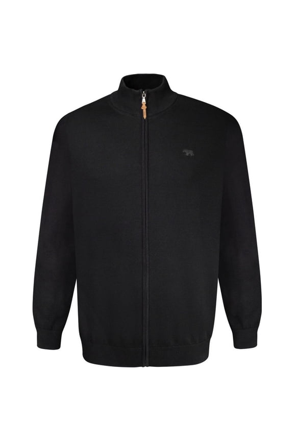 Mens D555 Franco 1 Knitted Full Zip Kingsize Hoodie