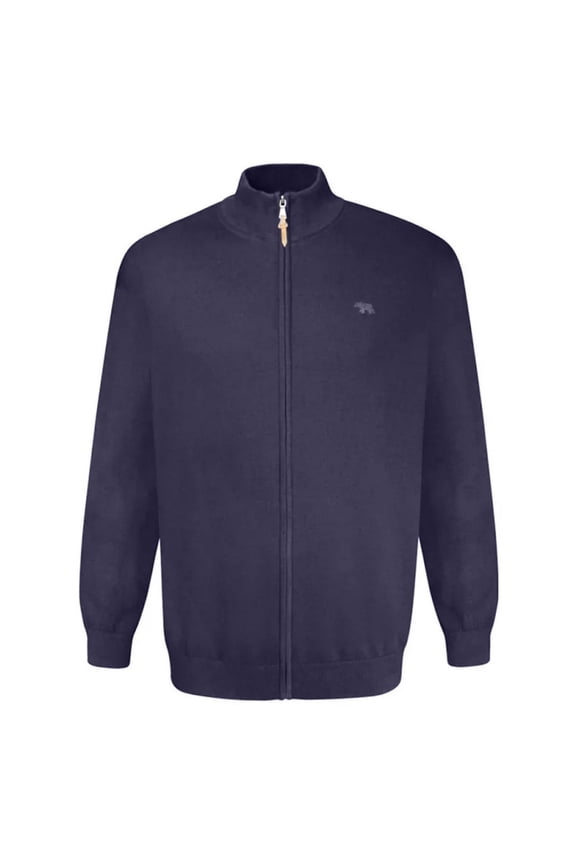 Mens D555 Franco 2 Knitted Full Zip Kingsize Sweatshirt