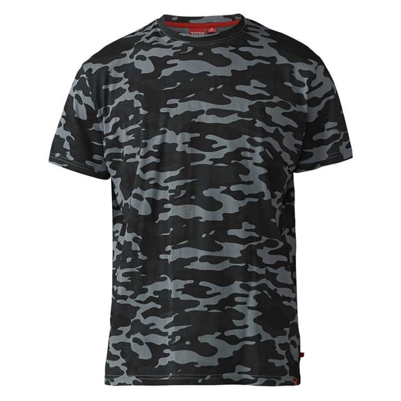 Duke Mens D555 Gaston Camouflage Kingsize Short-Sleeved T-Shirt