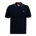 thumbnail image 1 of Duke Mens D555 Hamford 1 Tipped Pique Ribbed Collar Kingsize Polo Shirt, 1 of 3