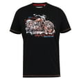 thumbnail image 1 of Duke Mens D555 Lorne Motorbike Crew Neck Kingsize T-Shirt, 1 of 5