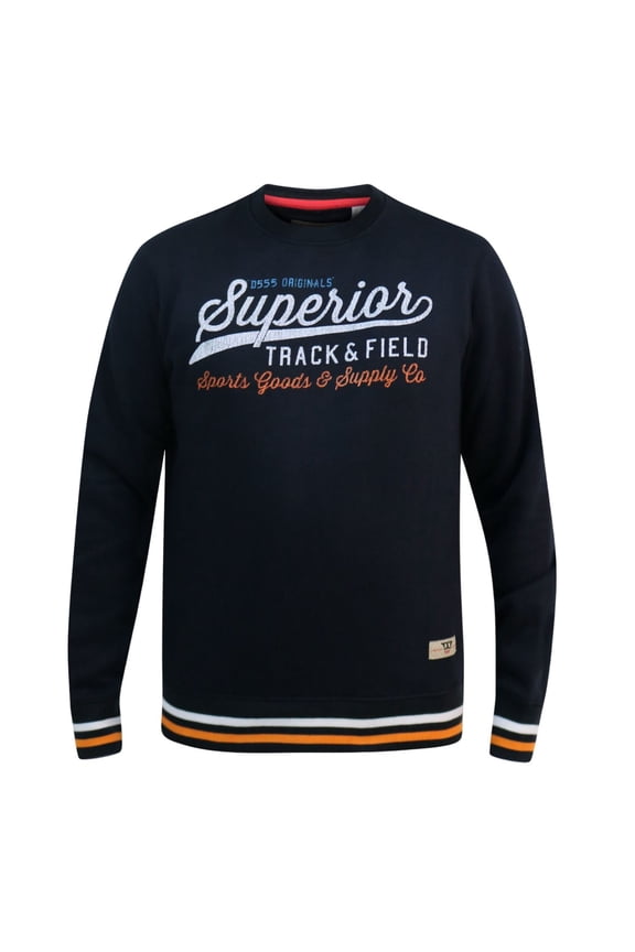 Mens D555 Marlow Superior Track & Field Crew Neck Sweatshirt
