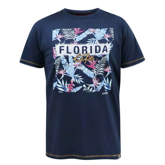 Duke Mens D555 Prestwick Florida Floral Kingsize T-Shirt