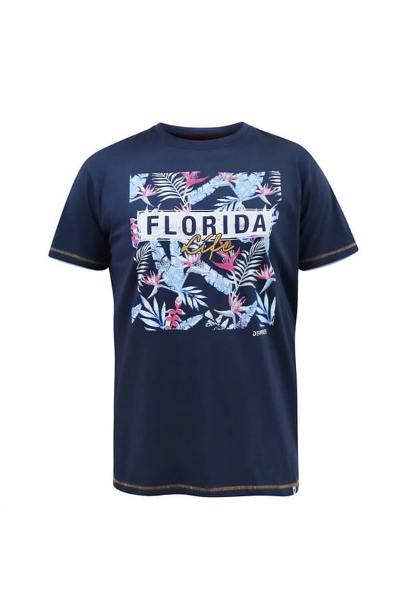 Mens D555 Prestwick Florida Floral Kingsize T-Shirt