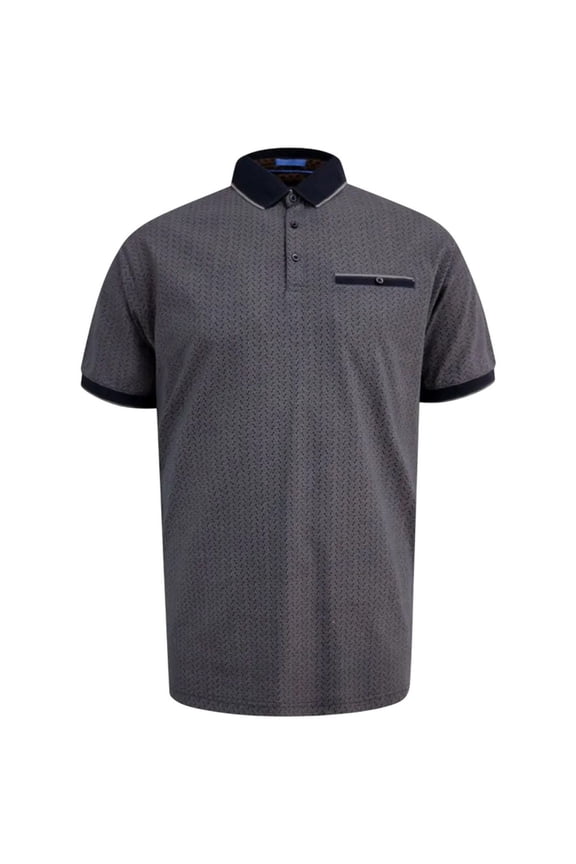 Mens D555 Scarborough All-Over Print Kingsize Polo Shirt
