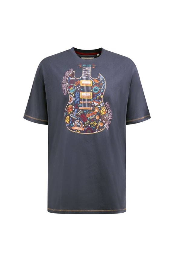 Mens D555 Stockport Guitar T-Shirt