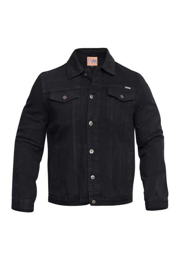 Mens Kingsize Western Trucker Style Denim Button Jacket