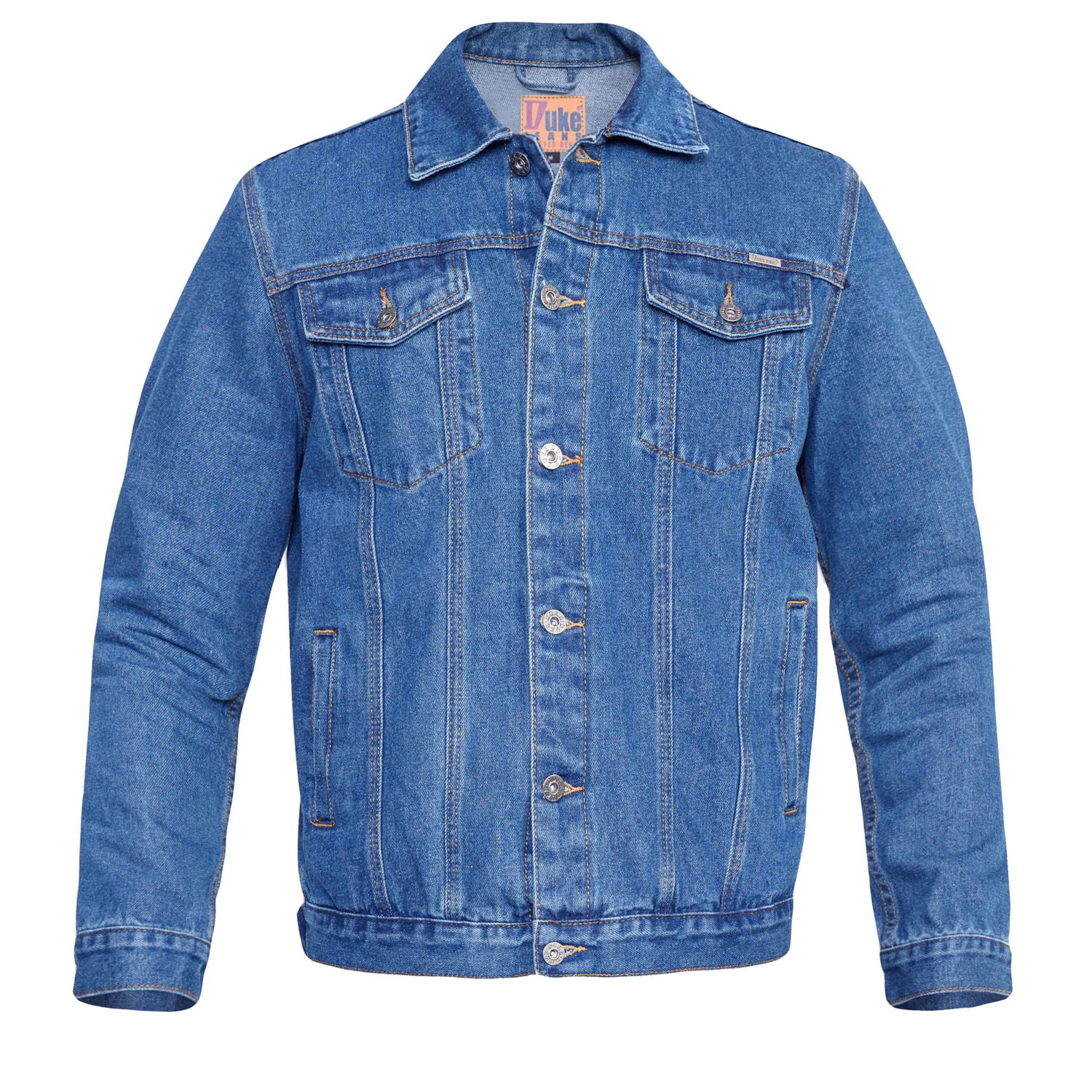 Lazer Men's Cotton Denim Trucker Jacket, Sizes S-2XL