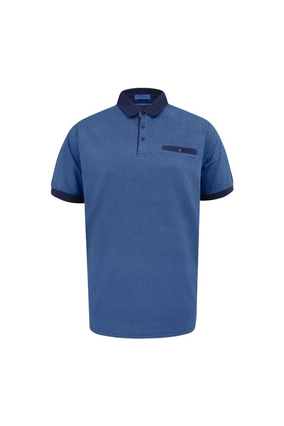 Mens Murray D555 All-Over Print Jacquard Polo Shirt