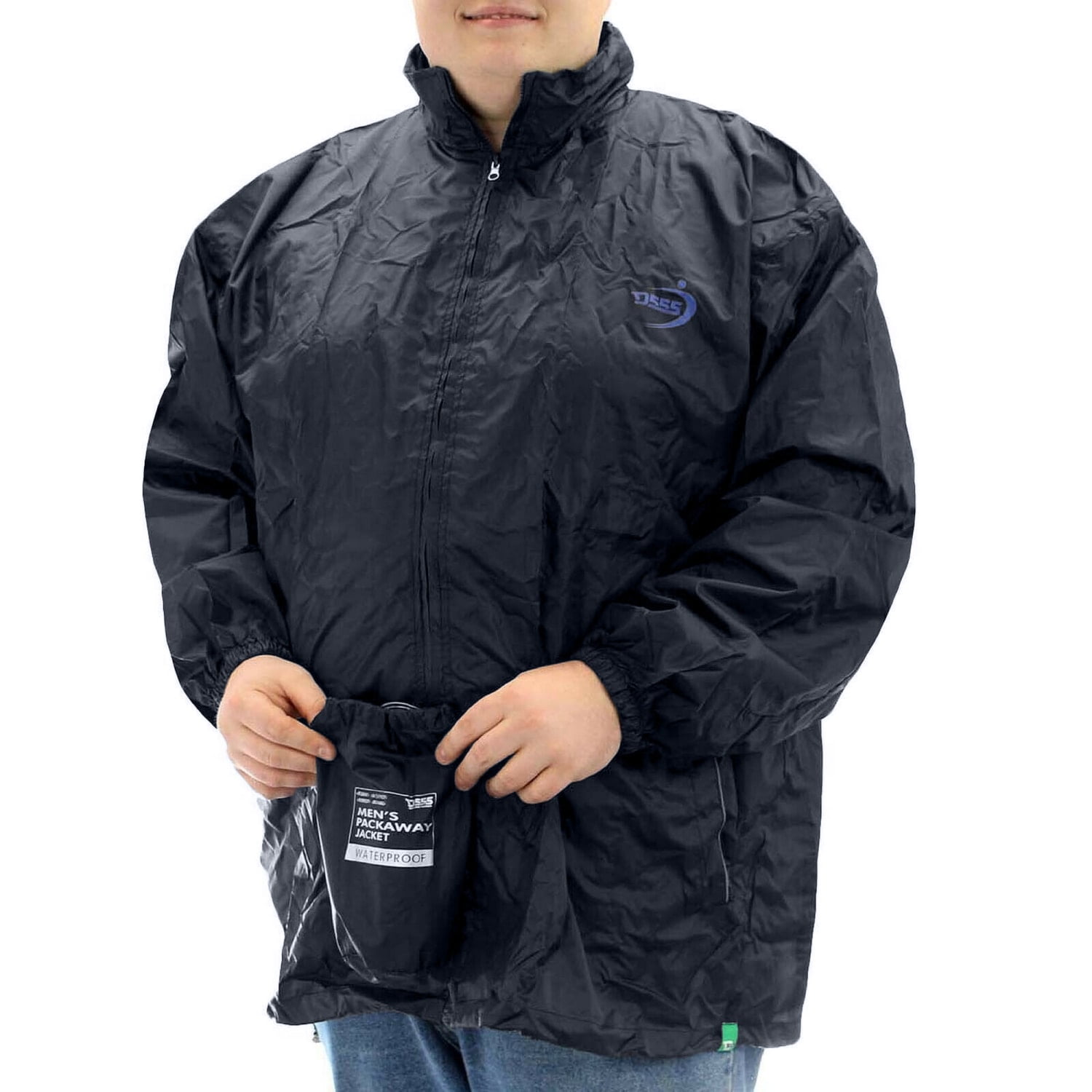 Duke Mens Zac Kingsize D555 Packaway Waterproof Anorak Rain Jacket