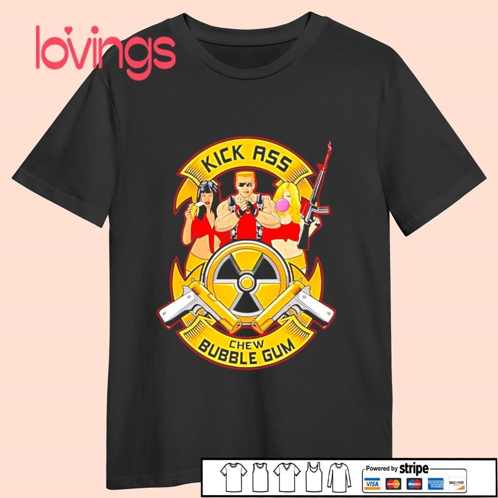 Duke Nukem Kick Ass Chew Bubble Gum Shirt