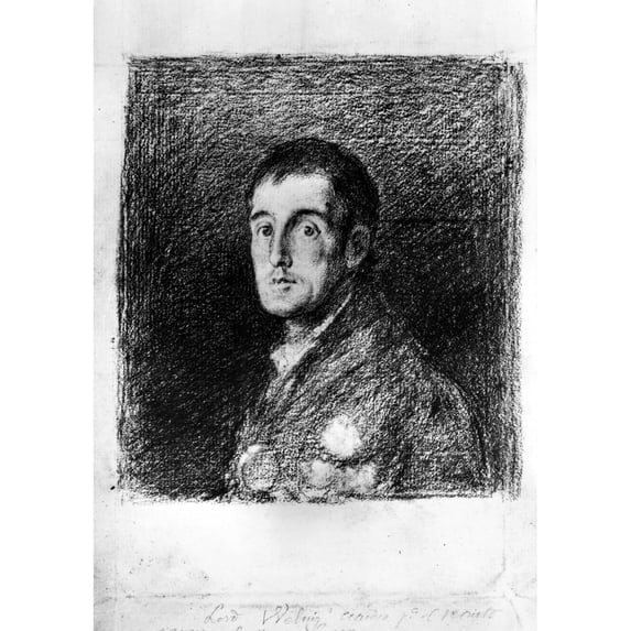 Duke Of Wellington N(1769-1852). Arthur Wellesley 1St Duke Of Wellington. English General And Statesman. Red Chalk