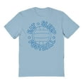 thumbnail image 1 of Duke & Sons Eat Sleep Football Graphic Light Blue Men's Cotton T-Shirt, 1 of 1