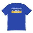 thumbnail image 1 of Duke & Sons Everything Is Better With Chips Graphic Royal Men's Cotton T-Shirt, 1 of 1