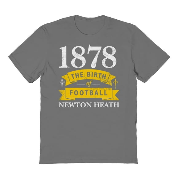 Duke & Sons Man United Graphic Charcoal Men's Cotton T-Shirt