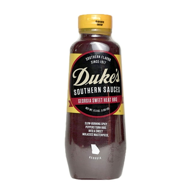 Duke's Georgia Sweet Heat BBQ Sauce 17.5 Ounce Bottle Pack Of 6