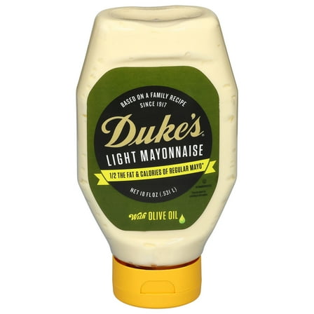 Duke's® Olive Oil Mayo, 18 oz Squeeze Bottle, Better-for Mayo, Smooth & Creamy