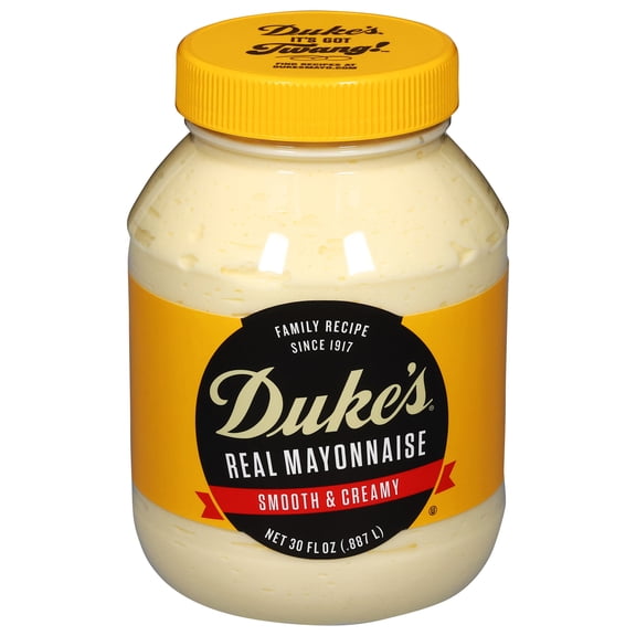 Duke's® Real Mayonnaise, 30 fl oz Jar, Smooth & Creamy Mayo