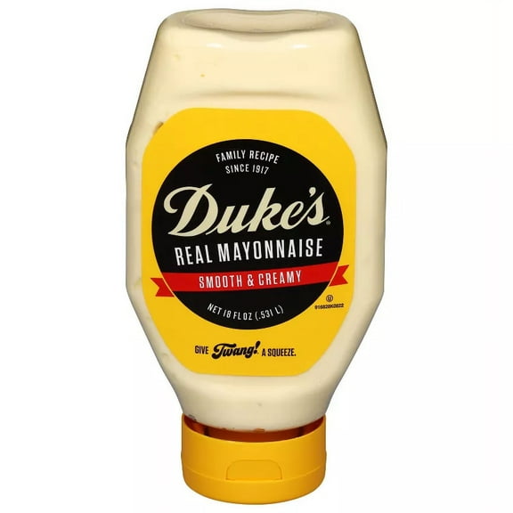 Duke's Real Smooth & Creamy Mayonnaise 18oz (Pack of 4)