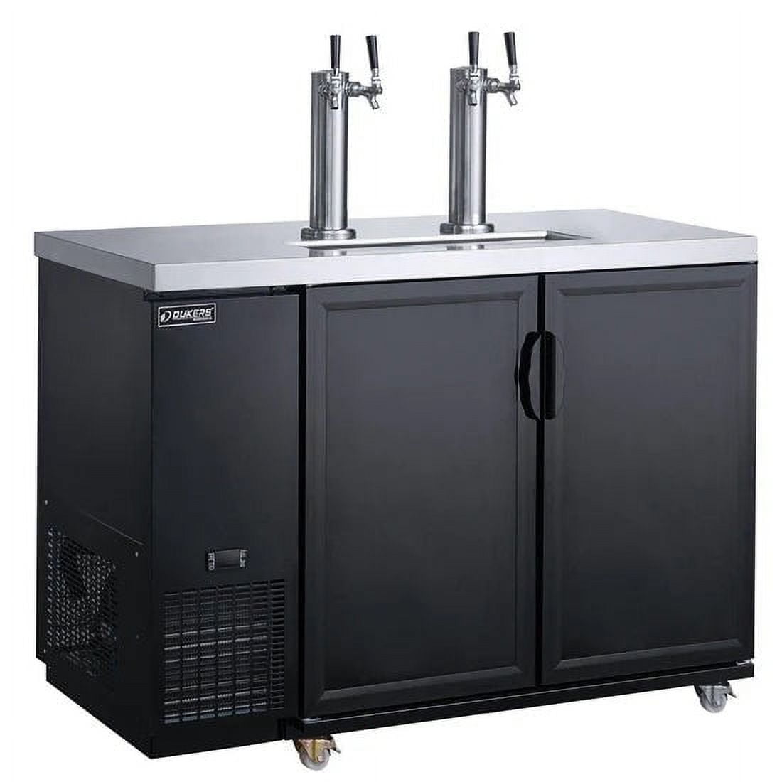 Dukers DKB48-M2 Dual Tap Kegerator Beer Dispenser