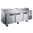 thumbnail image 1 of Dukers DPP90-12-S3 Commercial 3-Door Pizza Prep Table Refrigerator, 1 of 5