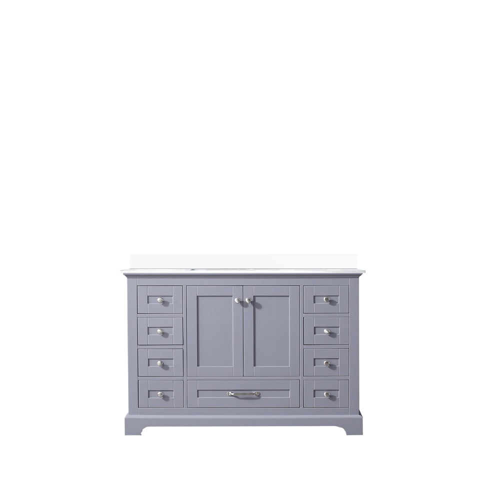 Dukes 48" Dark Grey Single Bath Vanity with Marble Top