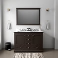 thumbnail image 1 of Dukes 48 in. W x 22 in. D Espresso Double Bath Vanity, Cultured Marble Top, and Faucet Set, 1 of 10